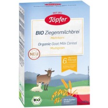 Млечна био каша Töpfer - Козе мляко и три зърна, 200 g